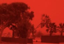 Alerta en Australia: por qué el cielo se tiñó de rojo antes del paso del ciclón Narelle