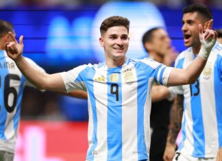 Julián Álvarez y su molestia en el tobillo: tratamiento especial para llegar al Mundial 2026