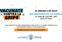 Campaña antigripal: este sábado habrá una jornada especial en el Vacunatorio de la Familia