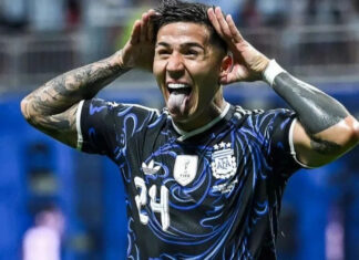 Por qué Enzo Fernández hizo el Topo Gigio tras su gol contra Inglaterra